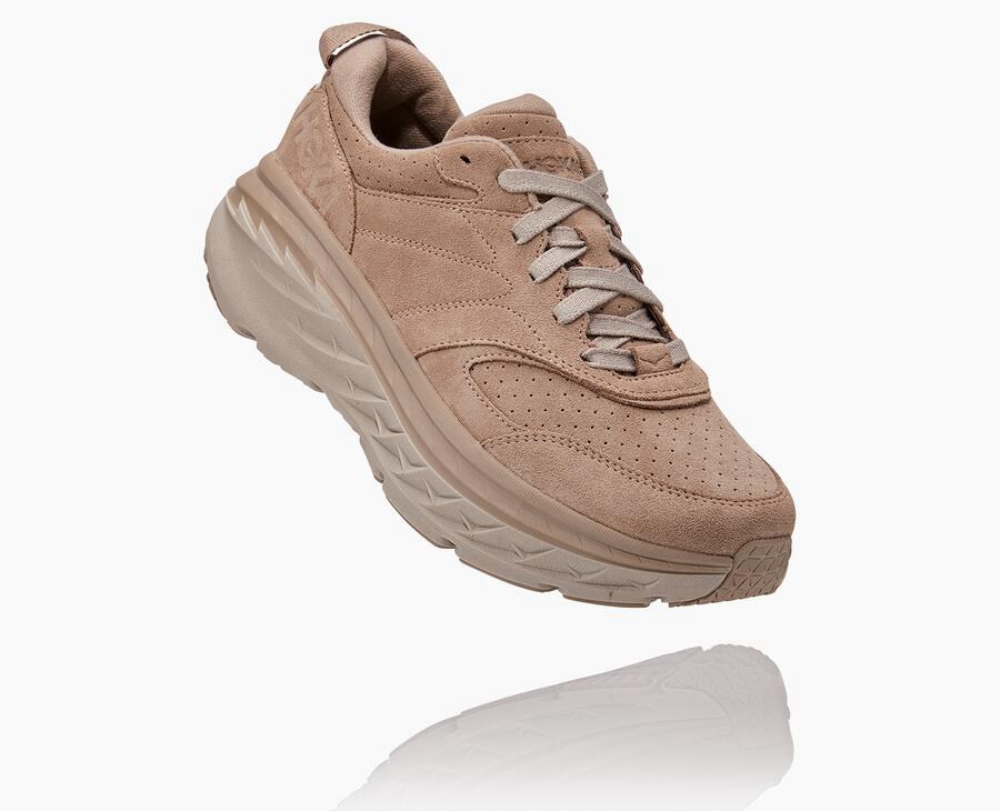 Hoka One One Vandresko Dame - Bondi L Suede - Grå - 842095GCN